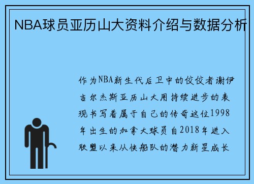 NBA球员亚历山大资料介绍与数据分析